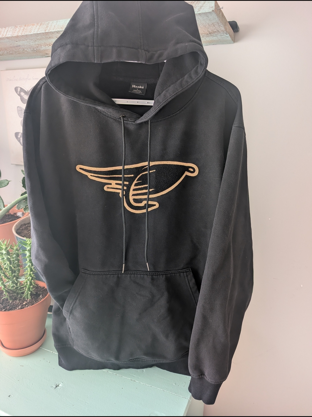 Men's Hooké Black Hoodie L